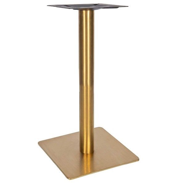 Vintage Brass Table Bases - Small Square - Dining Height