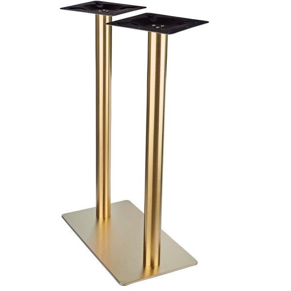 Vintage Brass Table Bases - Twin - Poseur Height