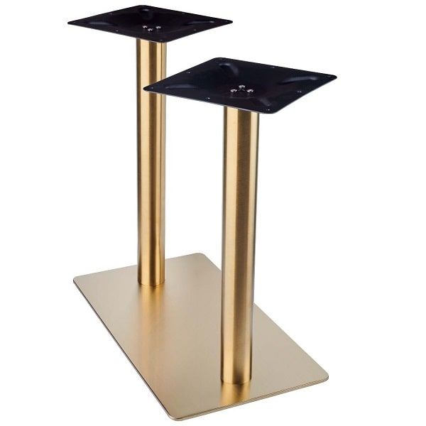 Vintage Brass Table Bases - Twin - Dining Height