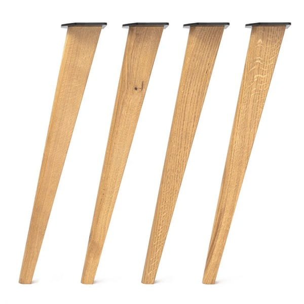 Tapered Oak Table Legs - 71cm