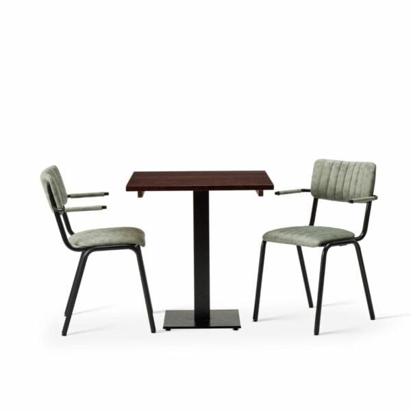 Bourbon Set - Dining Chairs With Square Table