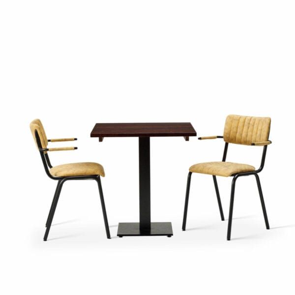 Bourbon Set - Dining Chairs With Square Table