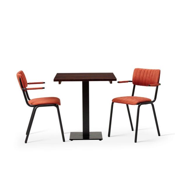 Bourbon Set - Dining Chairs With Square Table