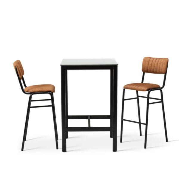 Bourman Set - Bar Chair With Square Bar Table