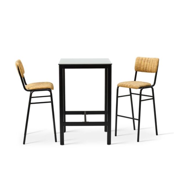 Bourman Set - Bar Chair With Square Bar Table