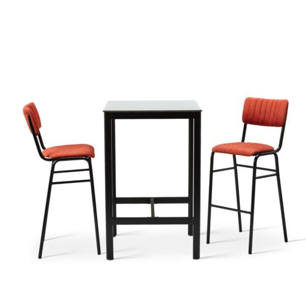 Bourman Set - Bar Chair With Square Bar Table