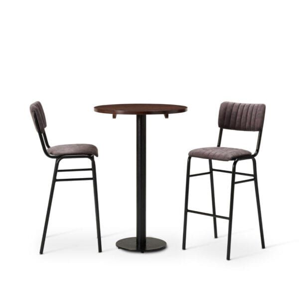 Bourbon Set - Bar Chairs With Round Table