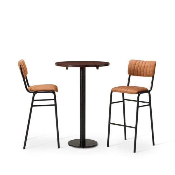 Bourbon Set - Bar Chairs With Round Table