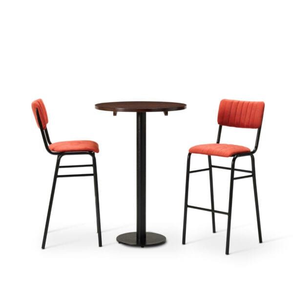 Bourbon Set - Bar Chairs With Round Table