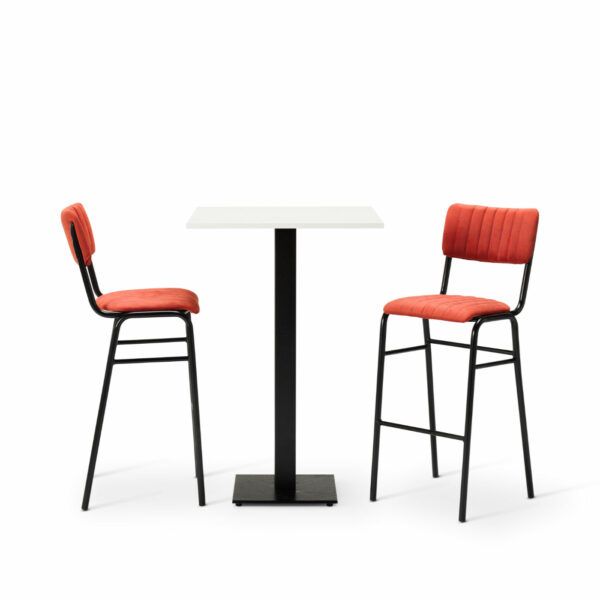 Bourbon Set - Bar Chairs With Square Table