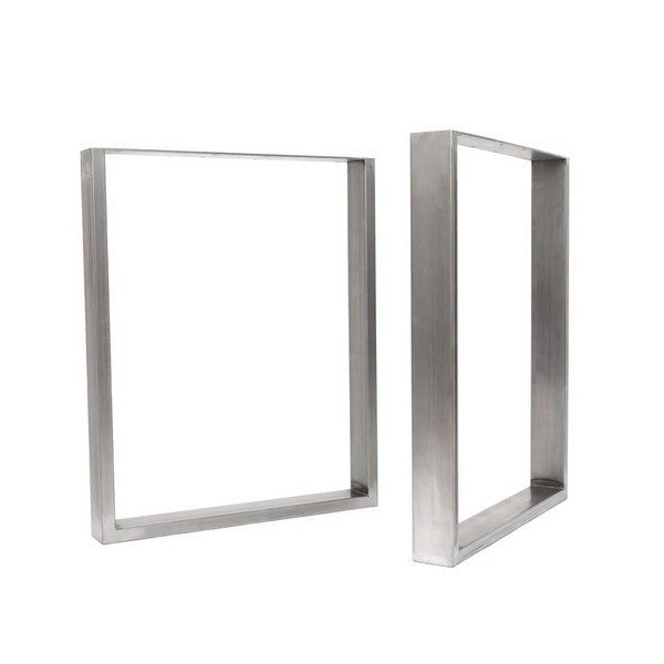 Square Industrial Legs - Box Section - Clear Coat