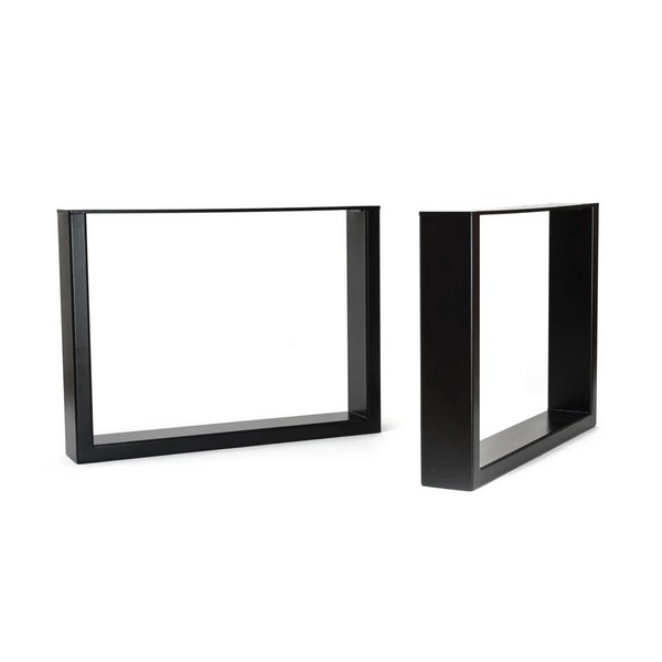 Square Industrial Legs - Coffee - Black