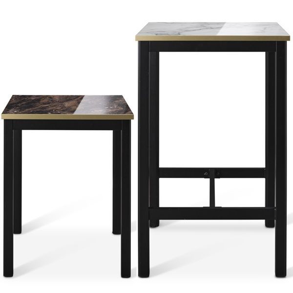 Bourman Set - Bar Chair With Square Bar Table