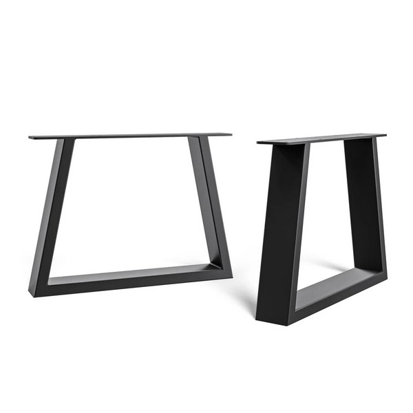 Trapezium Industrial Legs - Coffee Height -Black