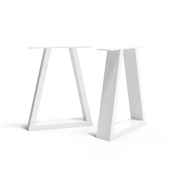 Trapezium Industrial Legs - Bench - White
