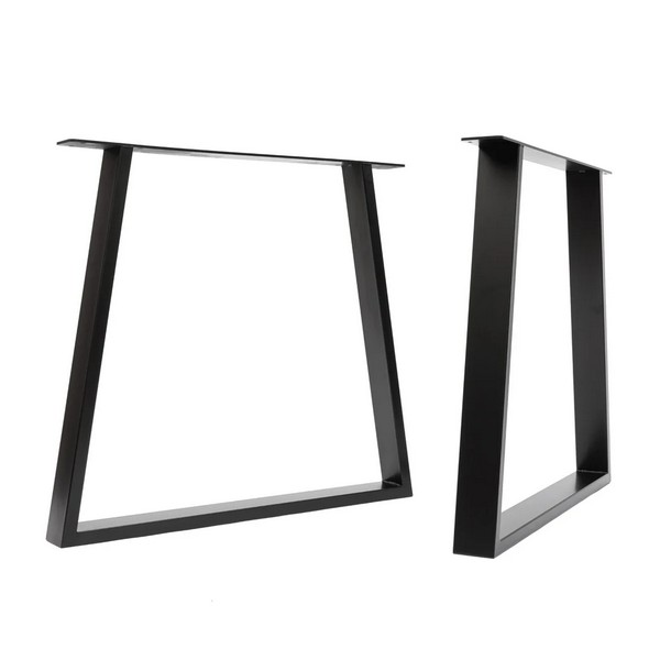 Trapezium Industrial Legs - Table Wide - Black