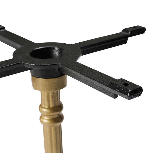 Gold dining height Bistro base - Detailed