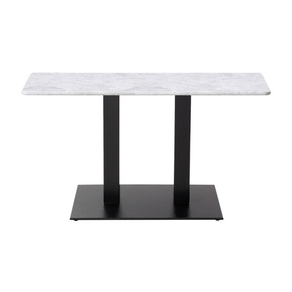 Forza Large White Marble Restaurant Tables