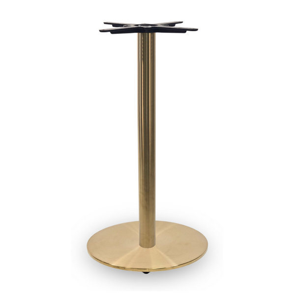 Cava Round Champagne Gold Base - Large Poseur Height