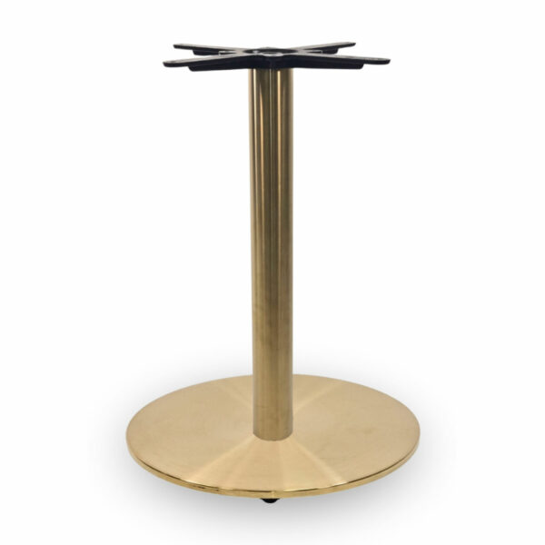 Cava Round Champagne Gold Base - Large Dining Height