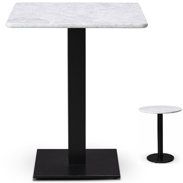 Small White Marble Restaurant Tables