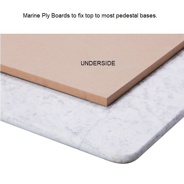 White Carrara Marble Table Tops - Rectangle