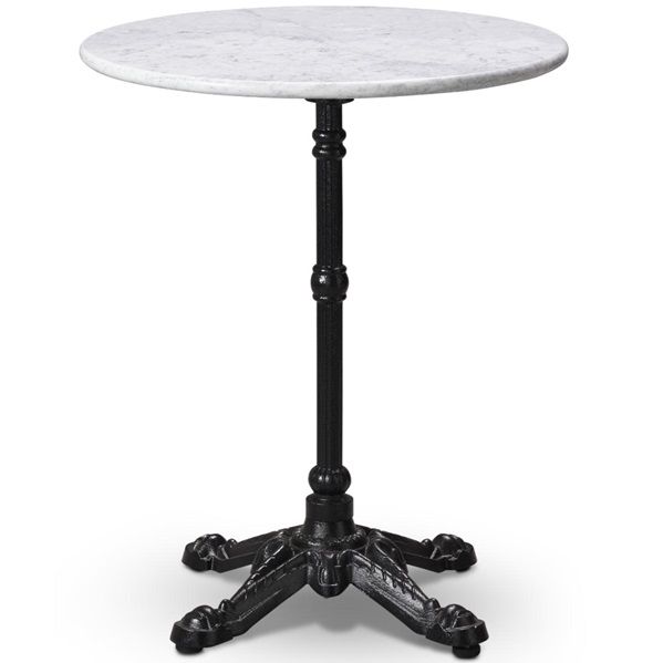 White Carrara Marble Table Tops with base