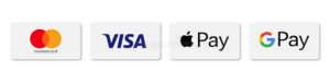 Payment Terms, Apple Pay, Google Pay, Visa, Master Card