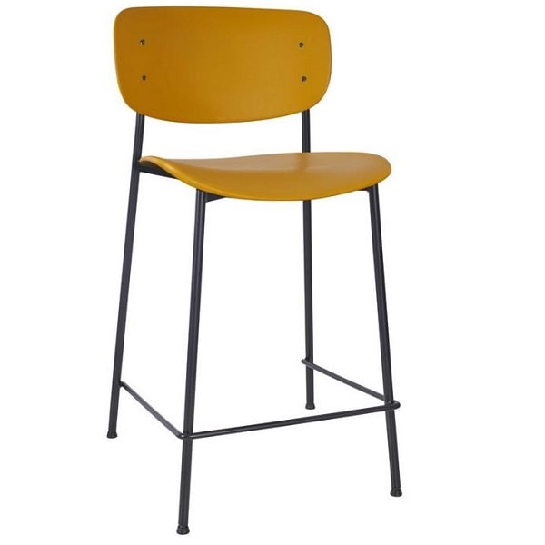 Greenwich High Stool - Mustard