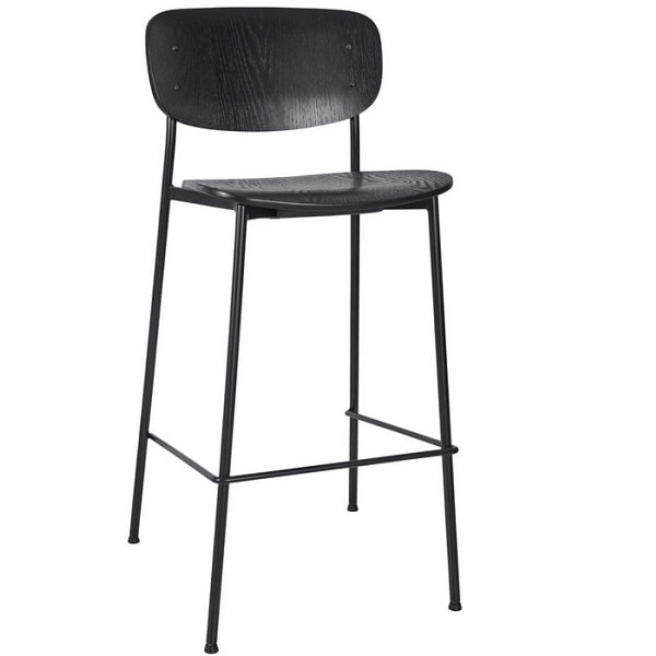 Greenwich High Stool - Black Plywood