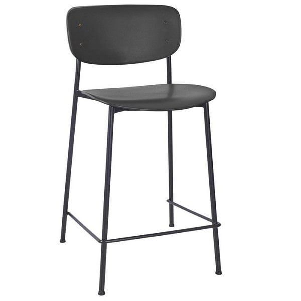 Greenwich Mid Height Stool - Black