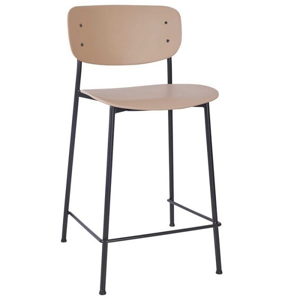 Greenwich Mid Height Stool - Taupe