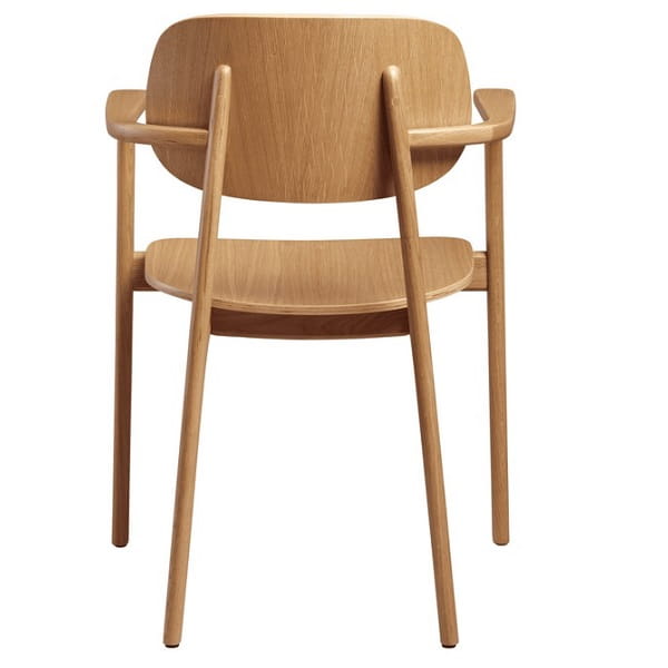 Relish Natural Oak Arm Chairs - Wooden Seat