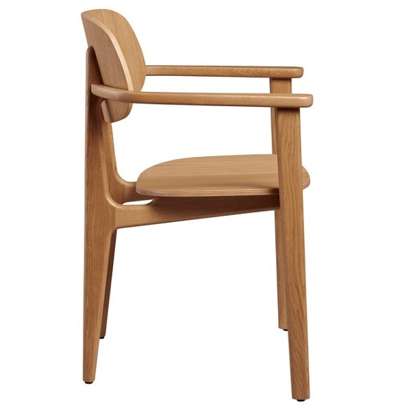 Relish Natural Oak Arm Chairs - Wooden Seat
