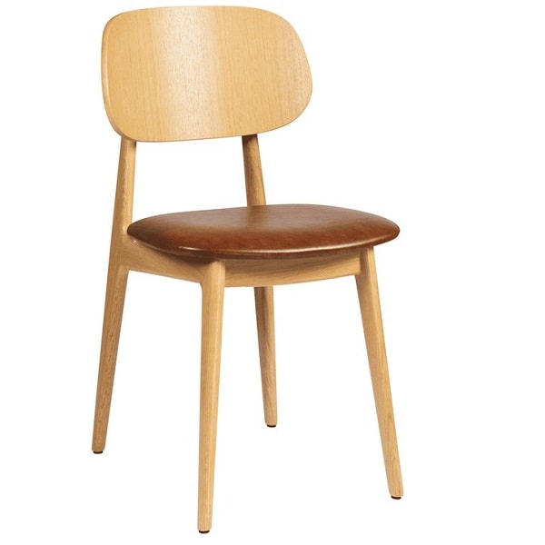 Relish Oak Dining Chairs - Vintage Tan