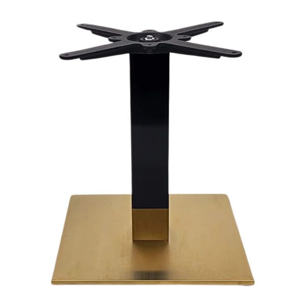 Cava Black & Gold Square Table Base - Coffee -Medium