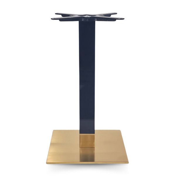 Cava Black & Gold Square Table Base - Dining - Small
