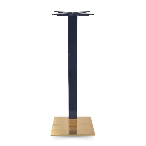 Cava Black & Gold Square Table Base - Poseur - Small