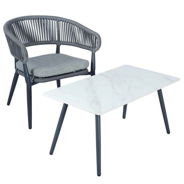 Madrid Outdoor Coffee Table with Chair