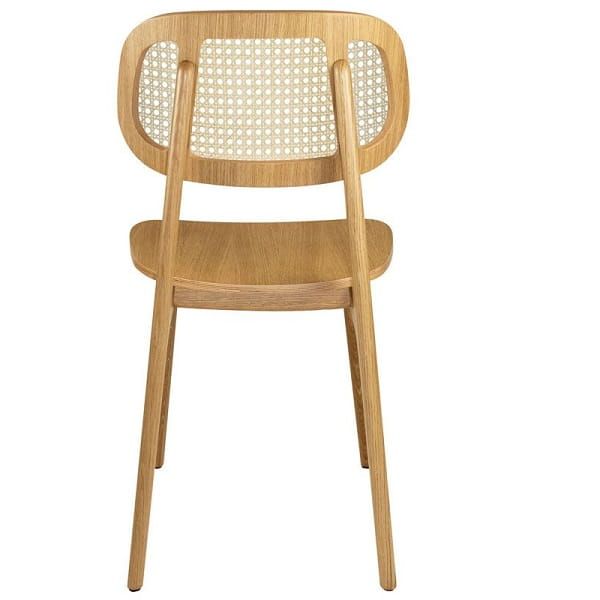 Relish Natural Oak Dining Chairs - Back Voew