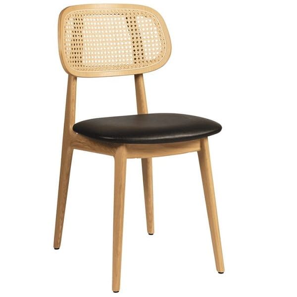 Relish Natural Oak Dining Chairs - Vintage Black