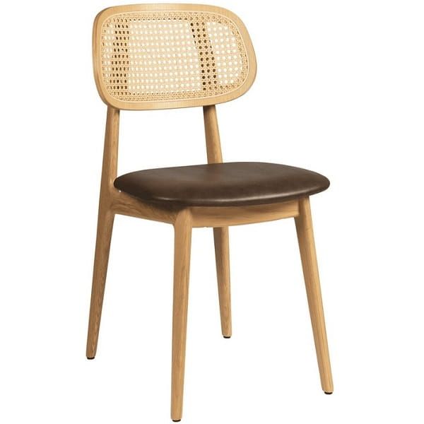 Relish Natural Oak Dining Chairs - Vintage Brown