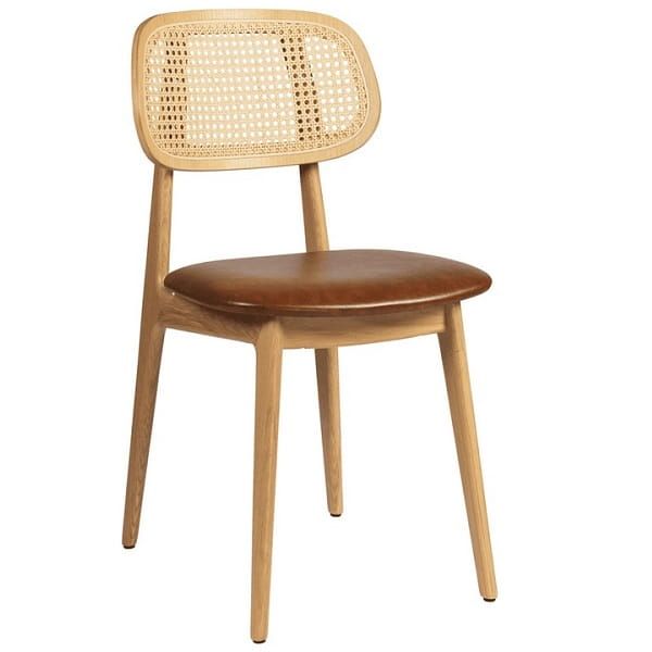 Relish Natural Oak Dining Chairs - Vintage Tan