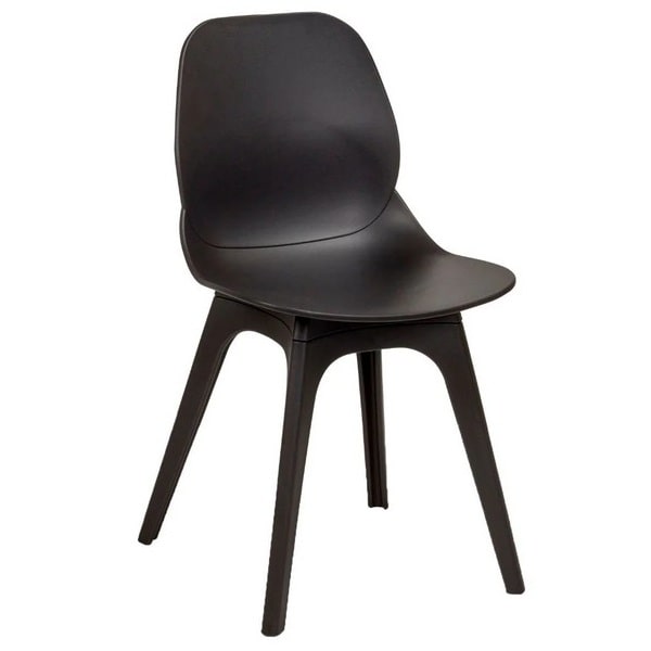 Shoreditch Side Chair - R Frame - Black
