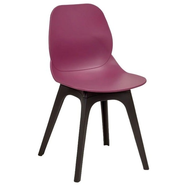Shoreditch Side Chair - R Frame - Plum