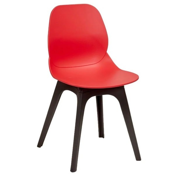 Shoreditch Side Chair - R Frame - Red
