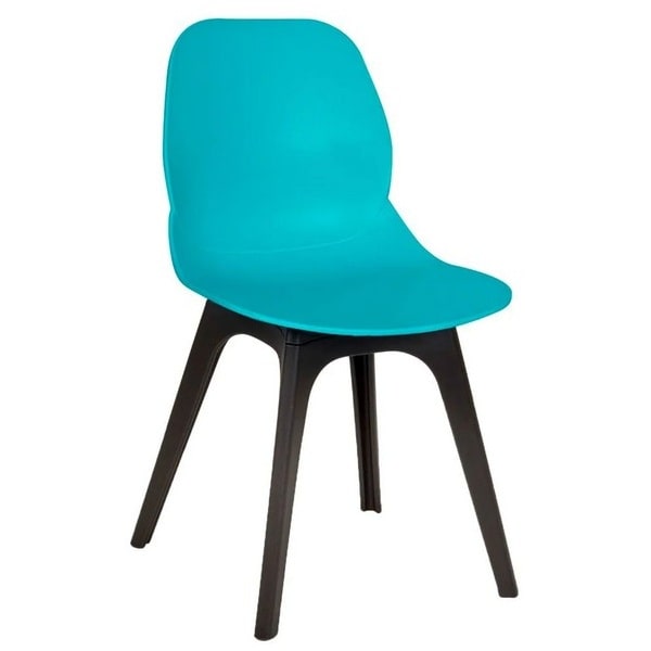 Shoreditch Side Chair - R Frame - Turquoise