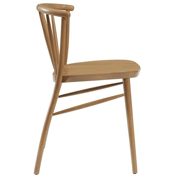 Albany Spindle Back Restaurant Dining Chairs - Antique Oak