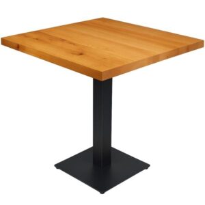 Solid Oak Pedestal Tables - Square Top